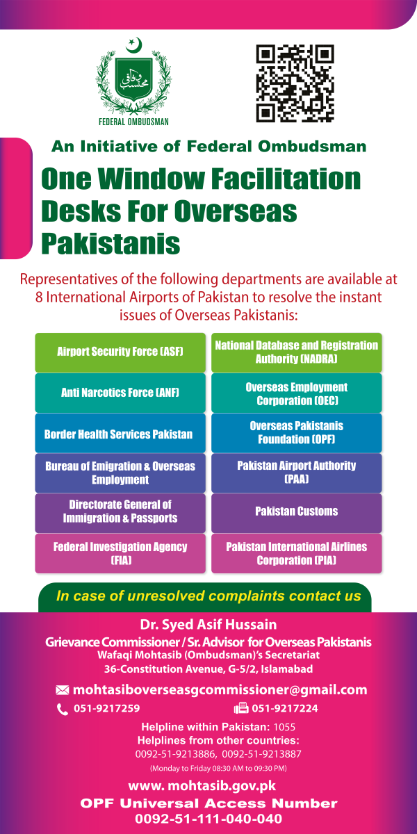 Grievance Commissioner standee english