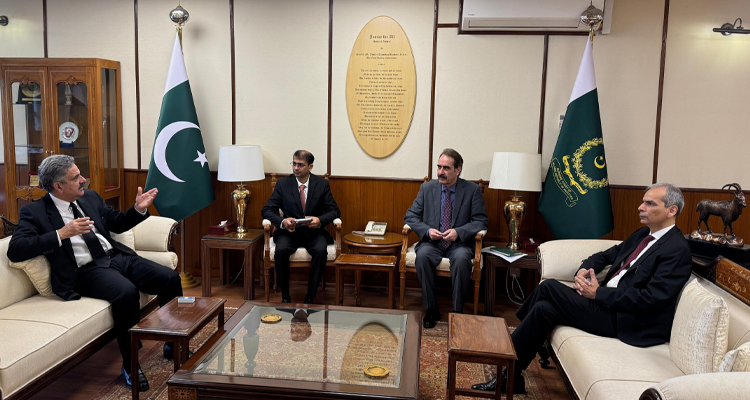 Wafaqi Mohtasib Mr. Naveed Kamran Baloch payin a courtesy call on the Chief Justice Pakistan, Mr. Justice Yahya Afridi at the Supreme Court on 10th March, 2026 in Islamabad.